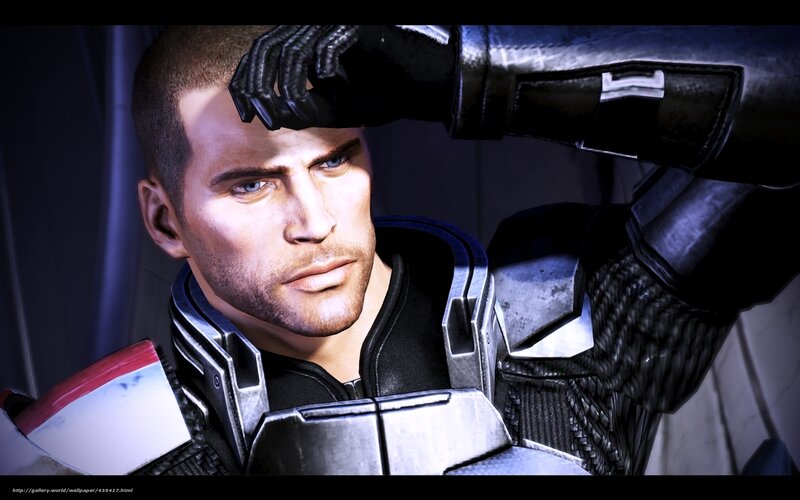 Commander Shepard in armor