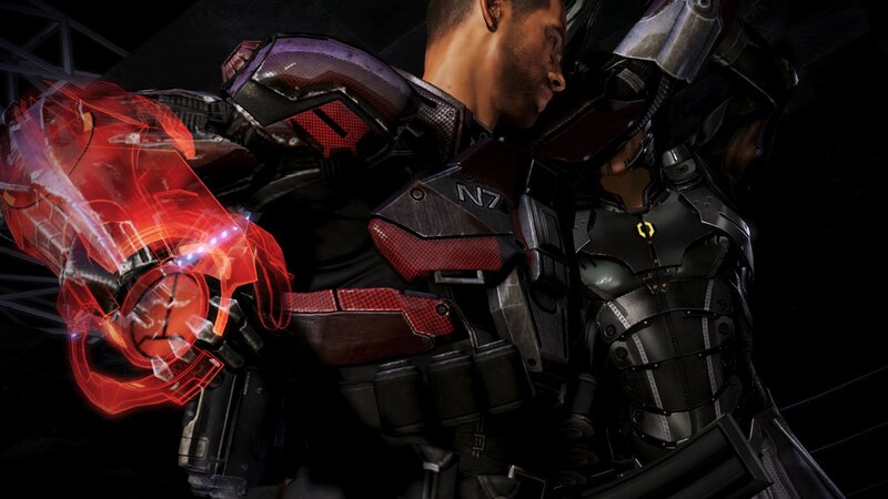 Commander Shepard in combat armor