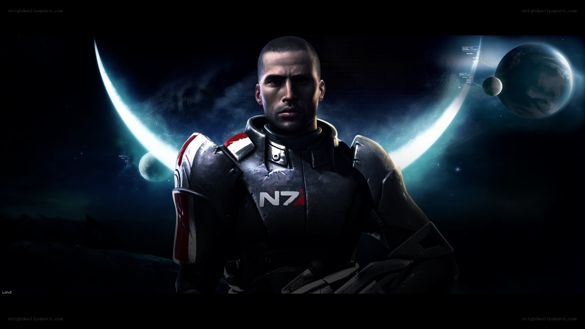 Commander Shepard in space
