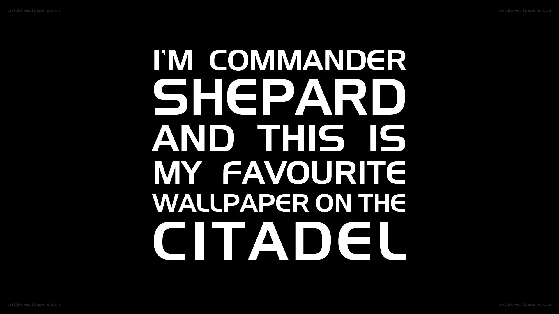 Commander Shepard wallpaper