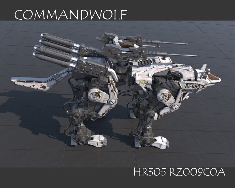 Commandwolf mech unit