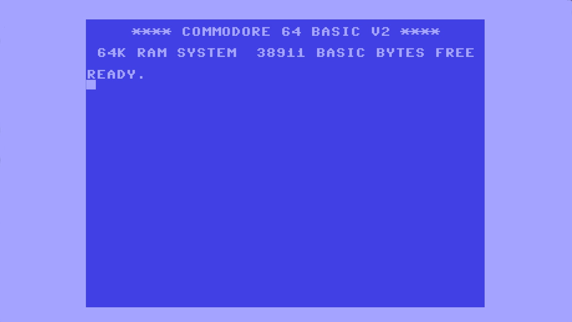 Commodore 64 BASIC V2 startup screen