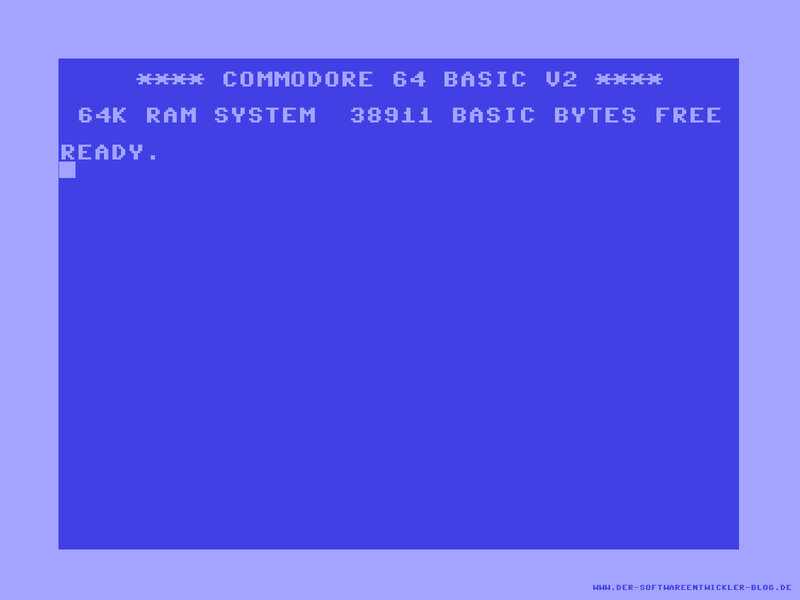 Commodore 64 BASIC V2 startup