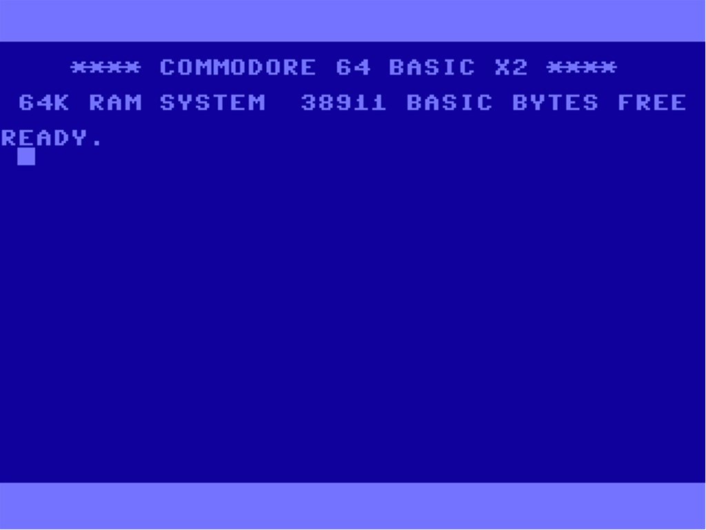 Commodore 64 BASIC X2 startup