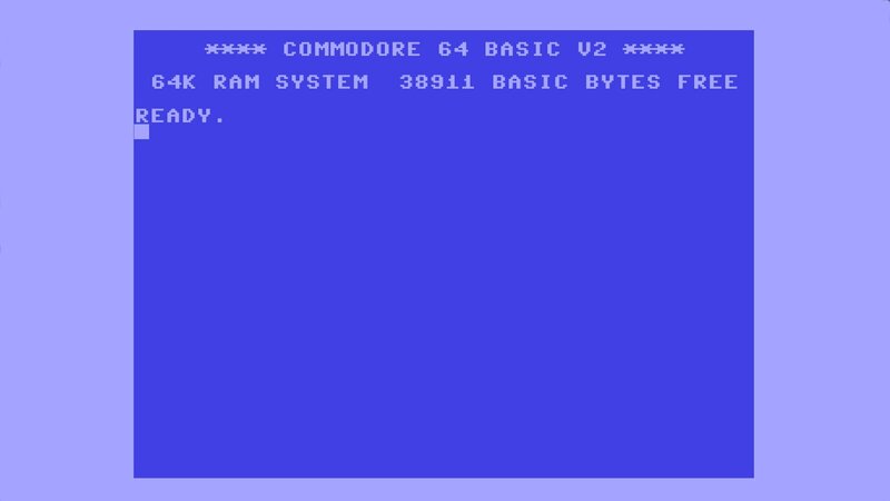 Commodore 64 Boot Screen — Blue, Retro