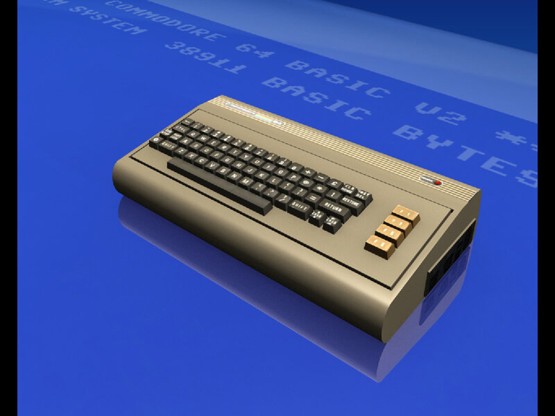 Commodore 64 Computer — Blue