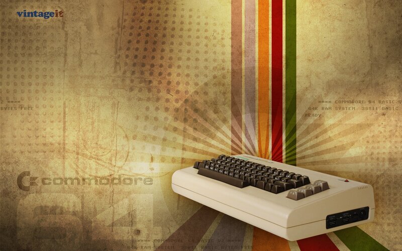 Commodore 64 Computer — Brown, Nostalgic