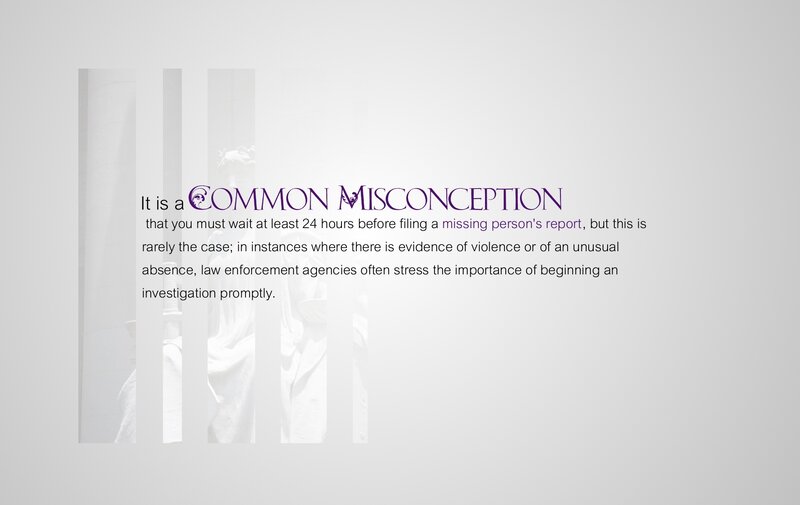 Common Misconception About Missing Persons