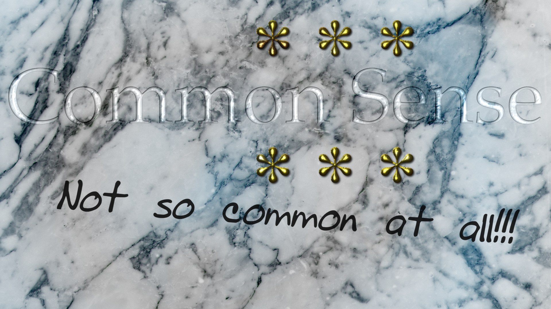 Common Sense Not So Common
