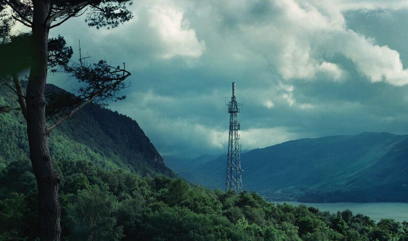 Communication Tower in Mountains