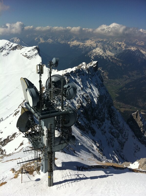 Communication Tower on Mountain