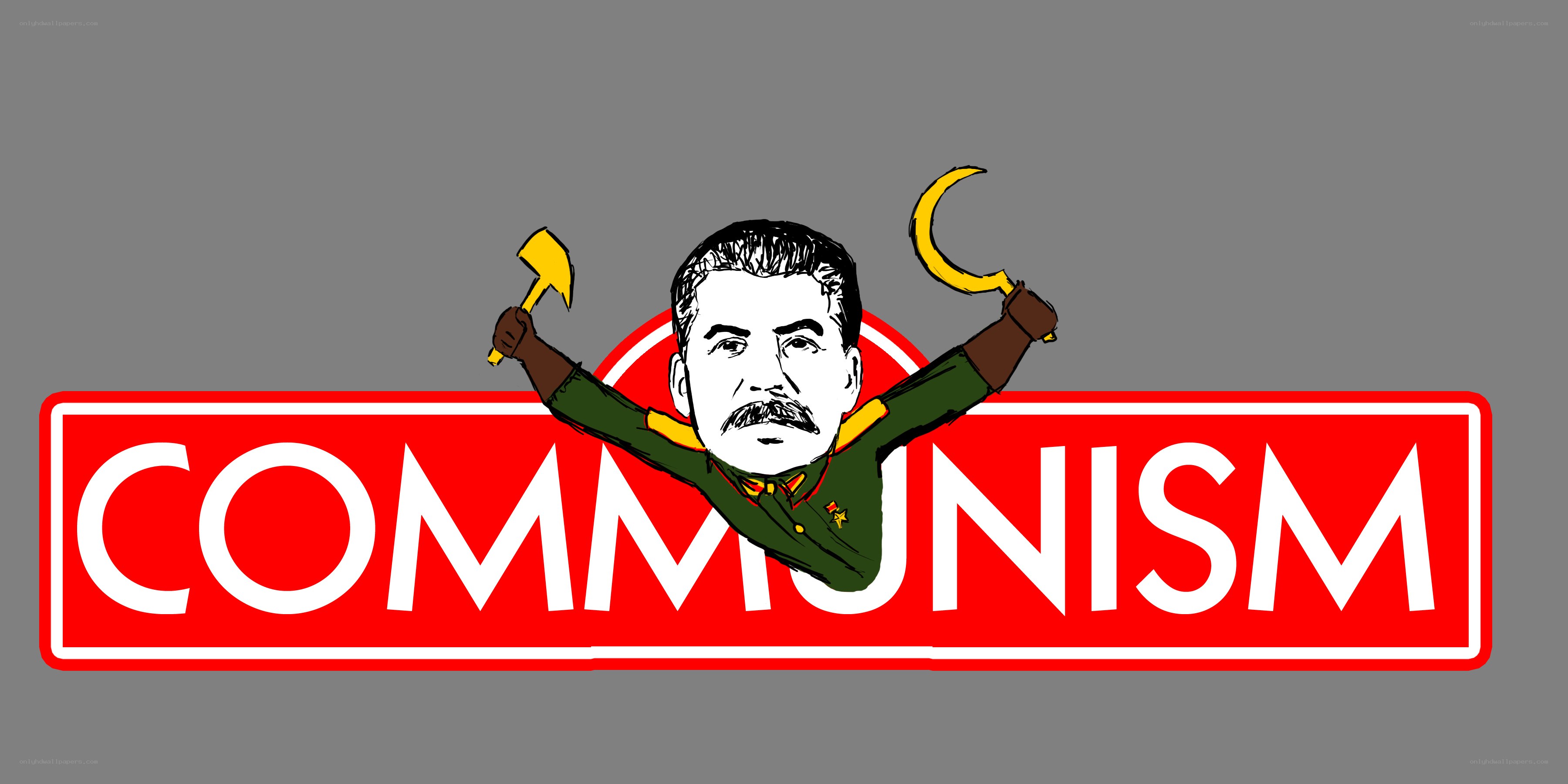 Communism logo with Stalin