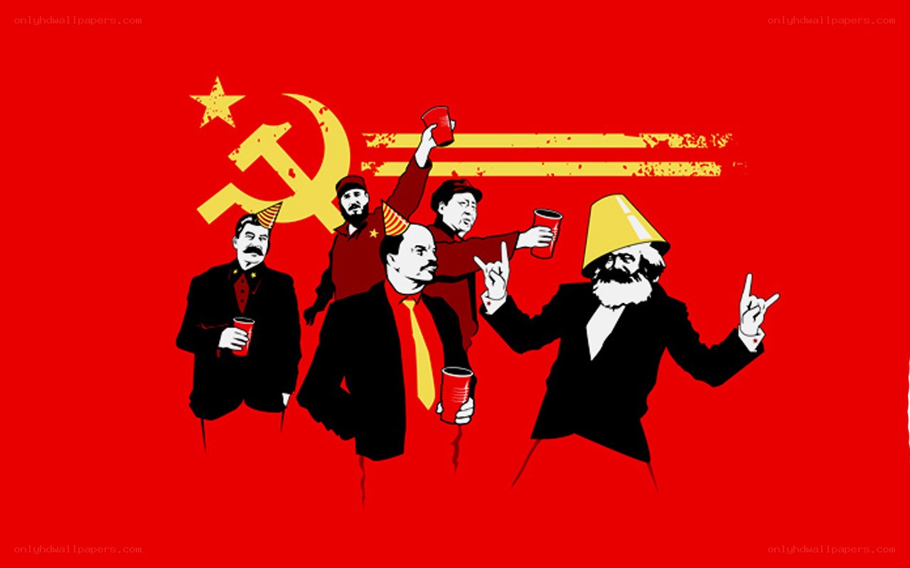 Communist leaders partying