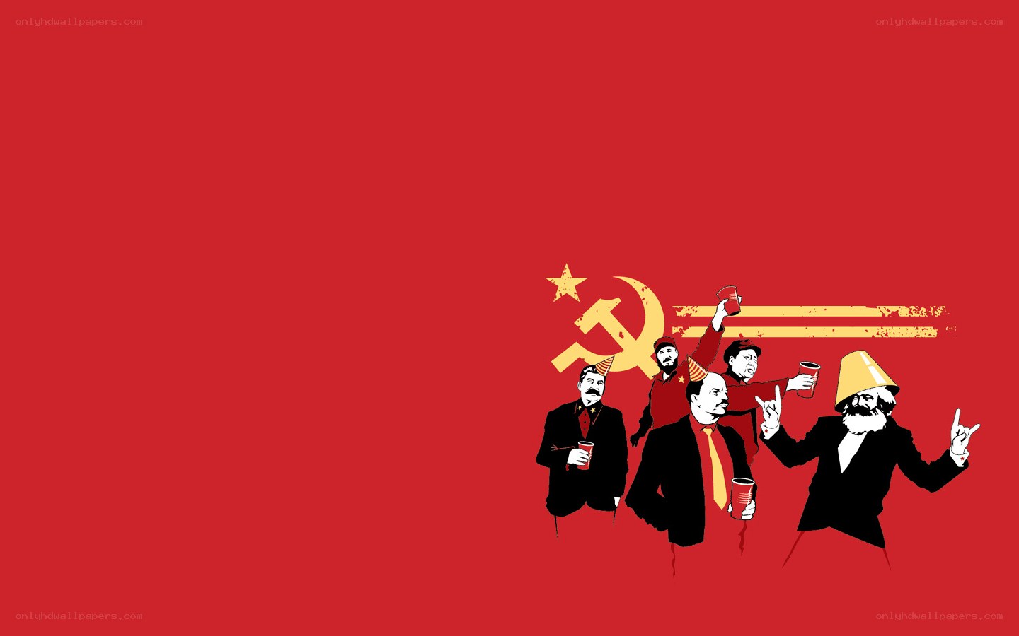 Communist leaders partying