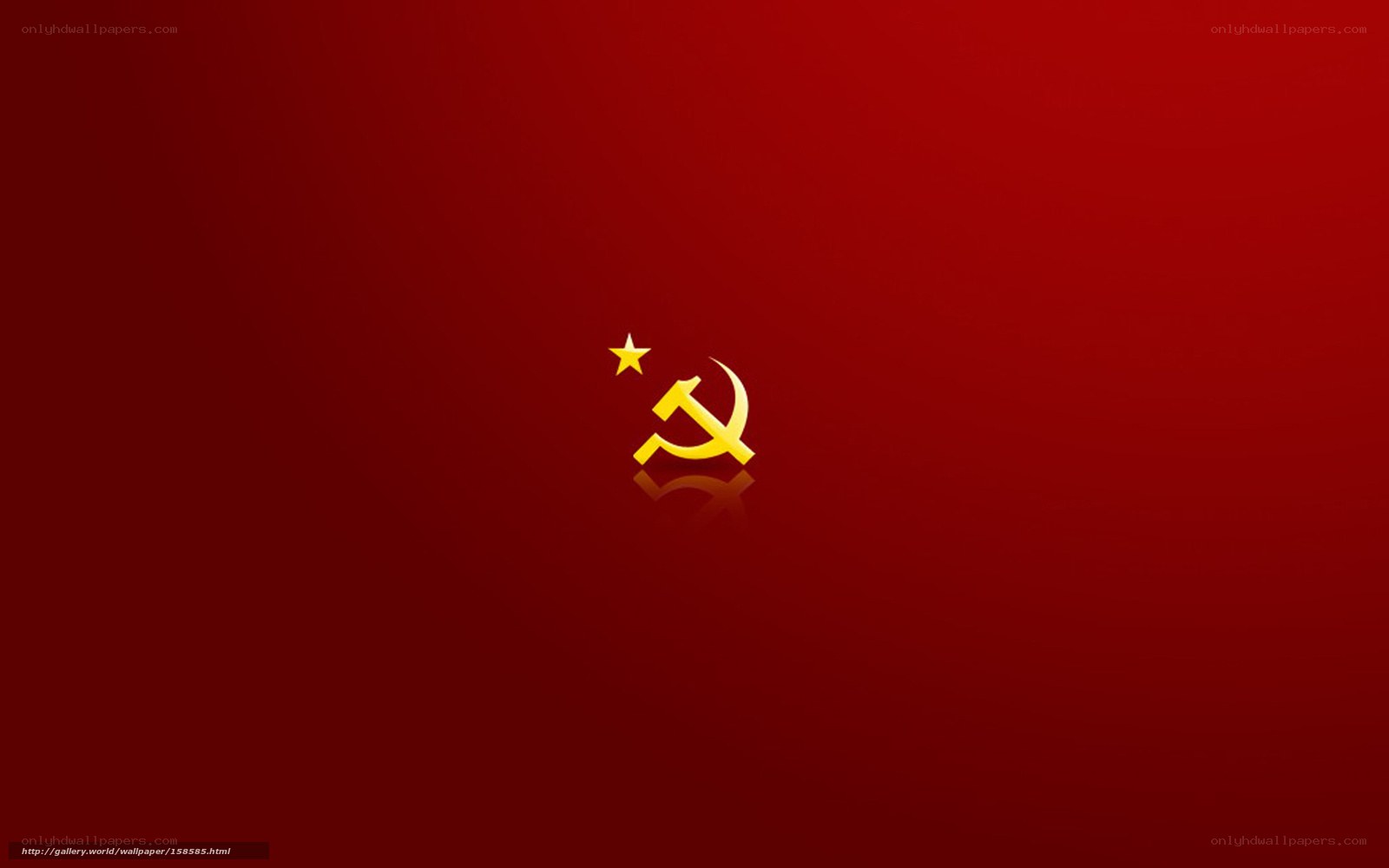 Communist symbol on red background