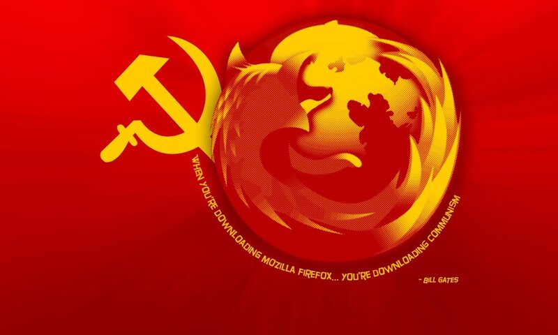 Communist Symbol with Firefox
