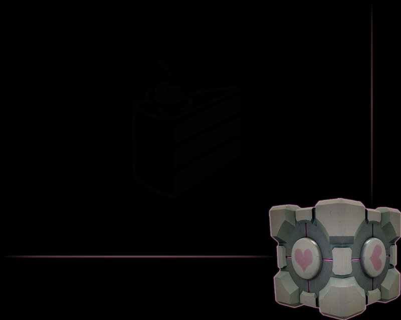 Companion Cube — Black