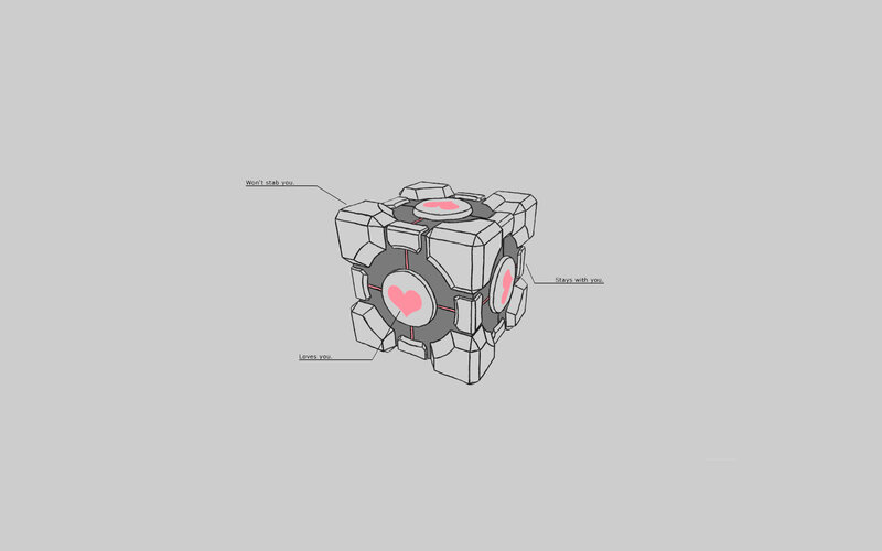 Companion cube concept art