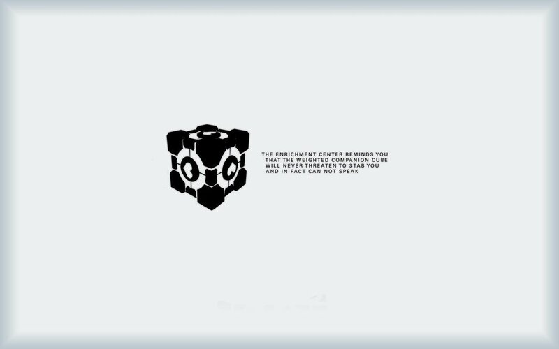 Companion Cube Warning