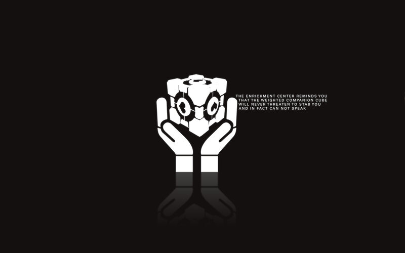 Companion Cube Warning