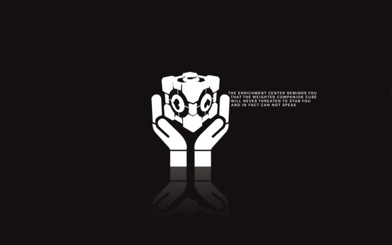 Companion Cube Warning