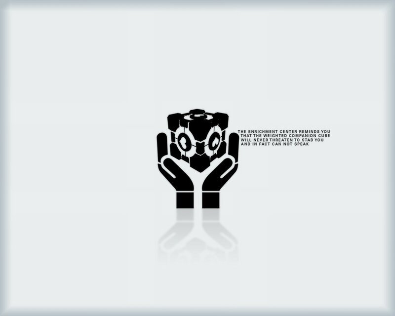 Companion Cube Warning