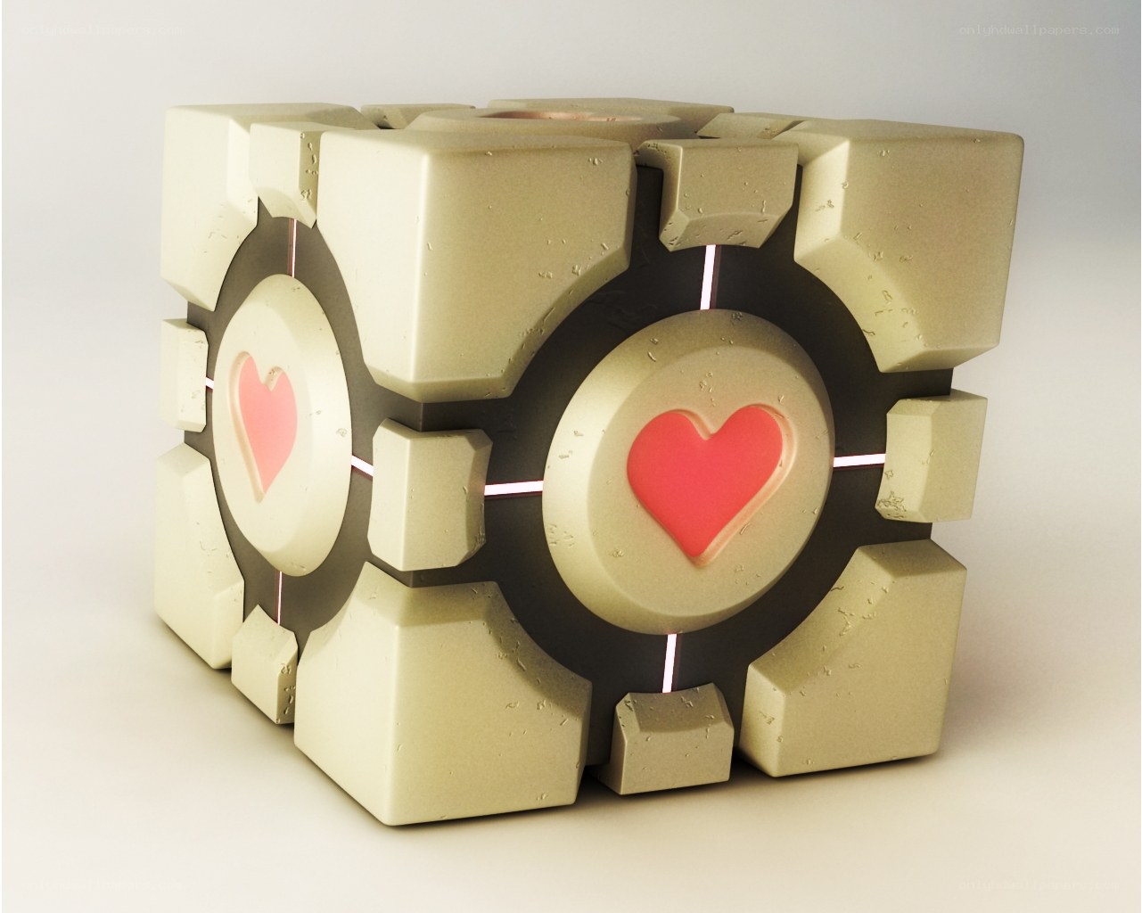 Companion Cube with heart