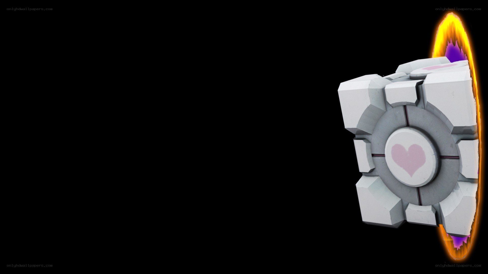 Companion Cube with heart