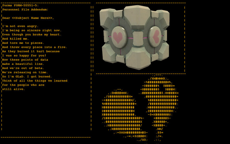 Companion Cube with heart