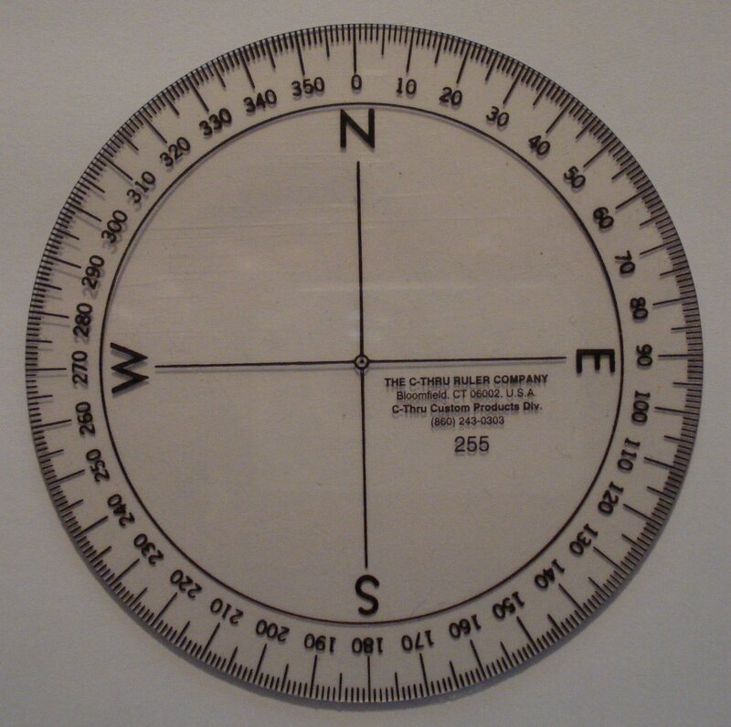 compass rose protractor