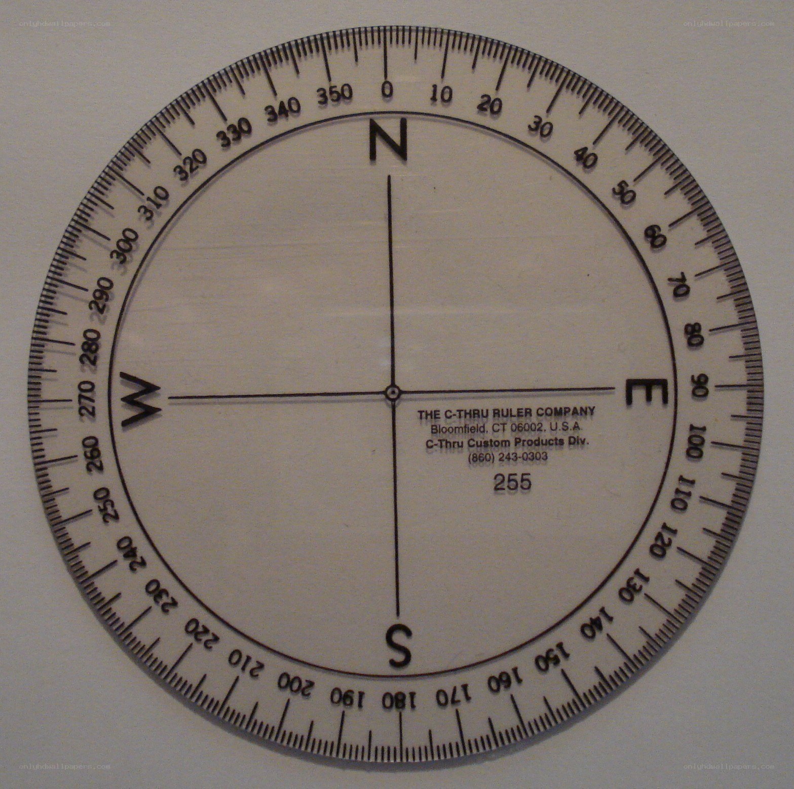compass rose protractor
