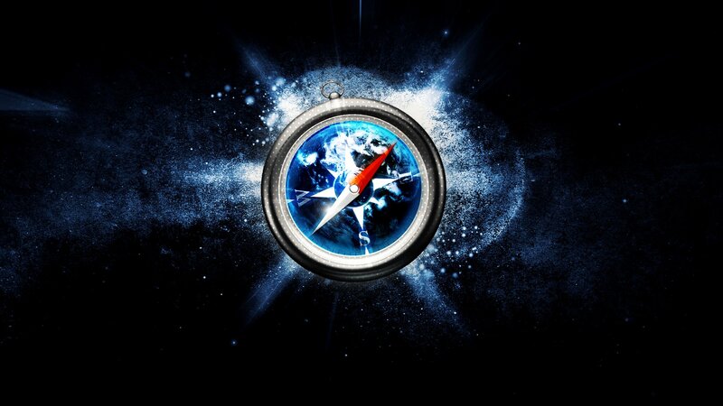 Compass with Earth Design