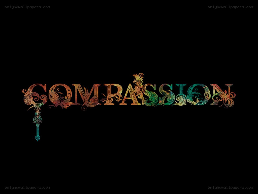 Compassion text art