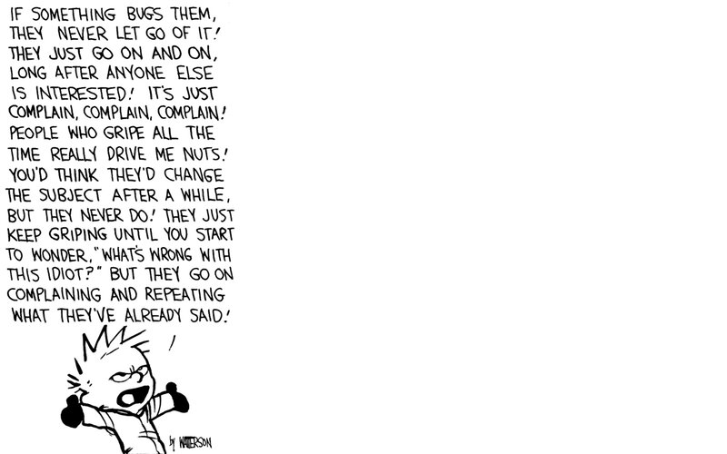 complaining character comic