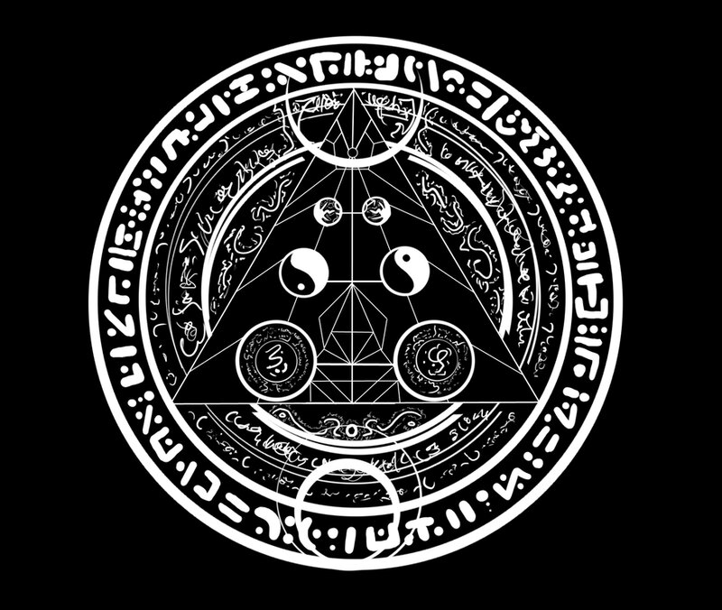 complex circular symbol design