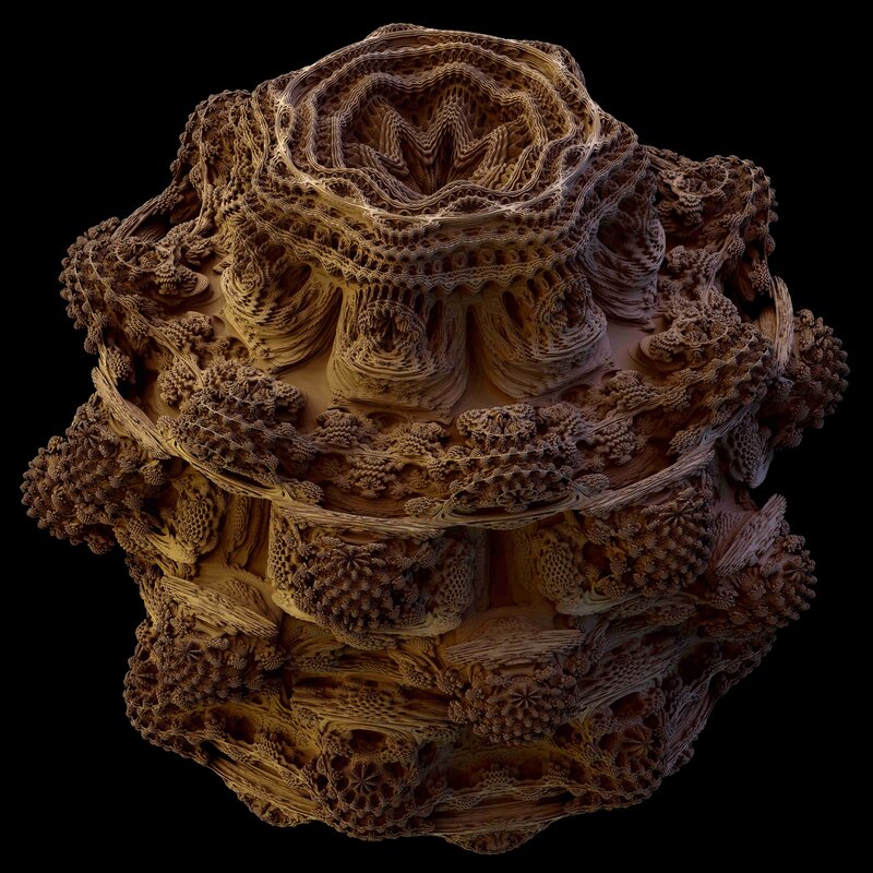 complex fractal sculpture