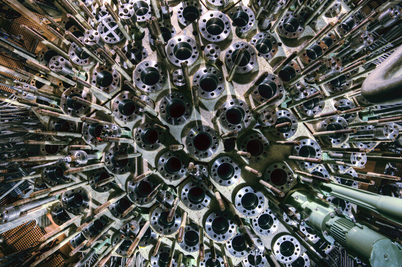 complex industrial machinery interior