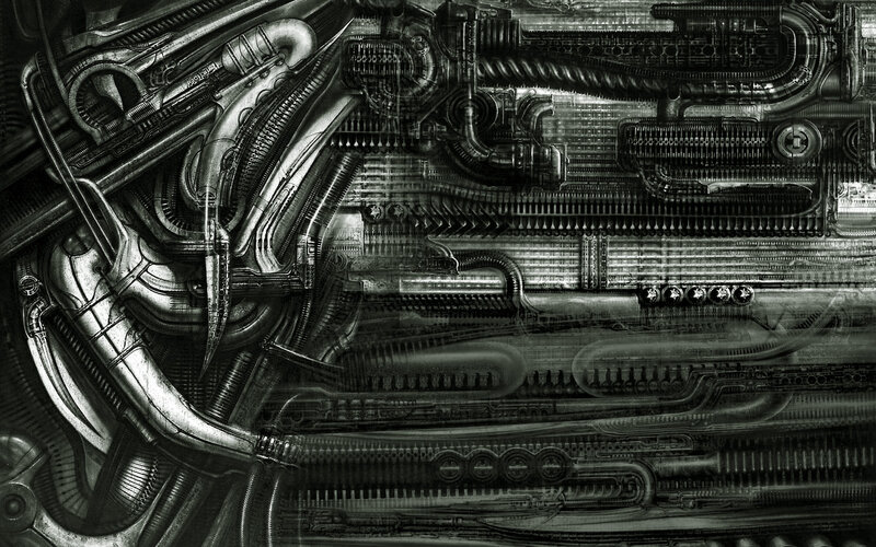 complex mechanical artwork
