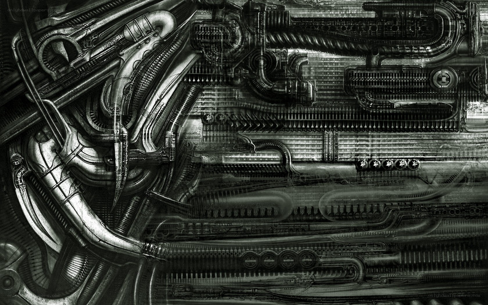 complex mechanical artwork