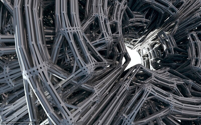 Complex Metal Structure — Gray