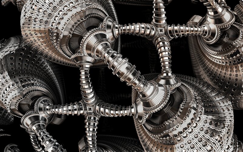 complex metallic fractal structure