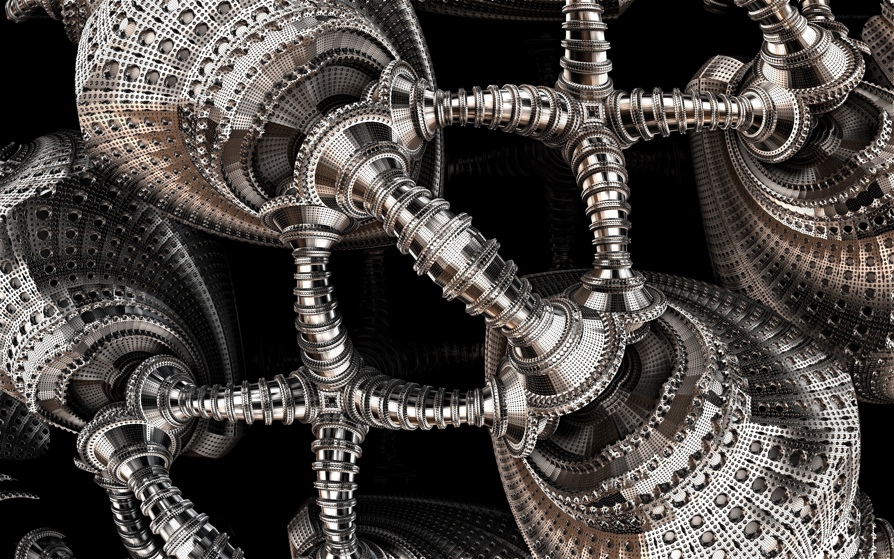 complex metallic fractal structure