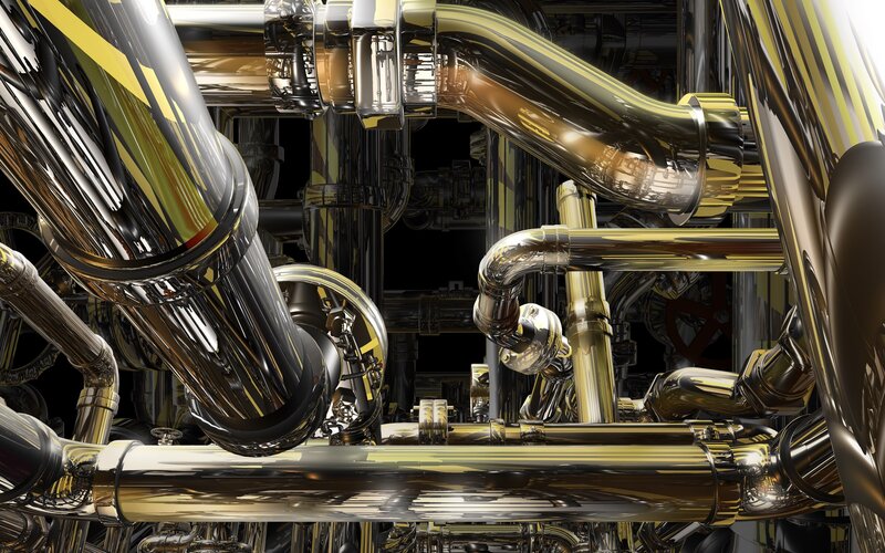 complex metallic pipe system