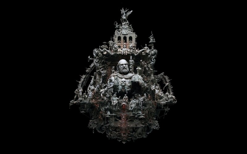 complex sculptural artwork
