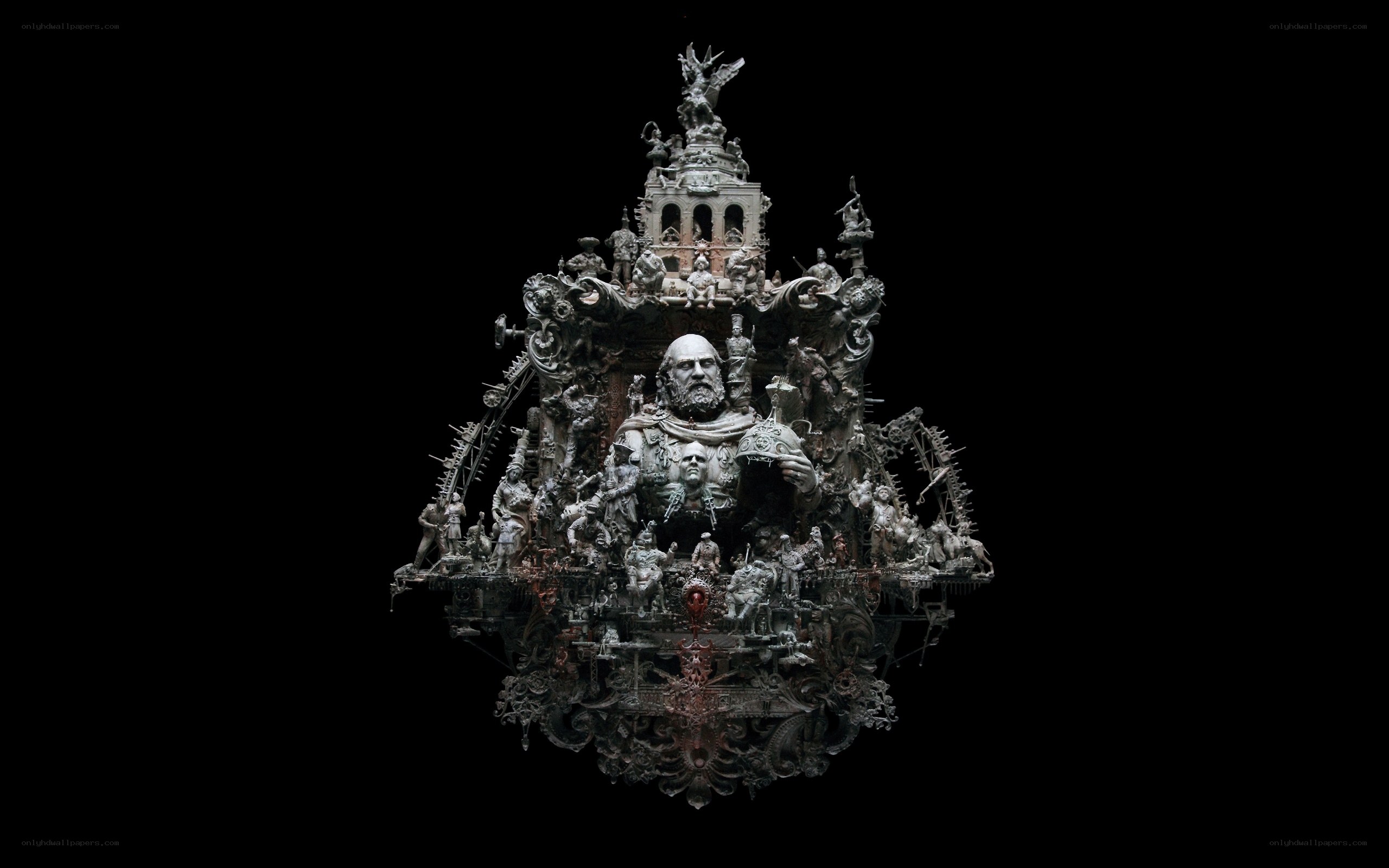 complex sculptural artwork