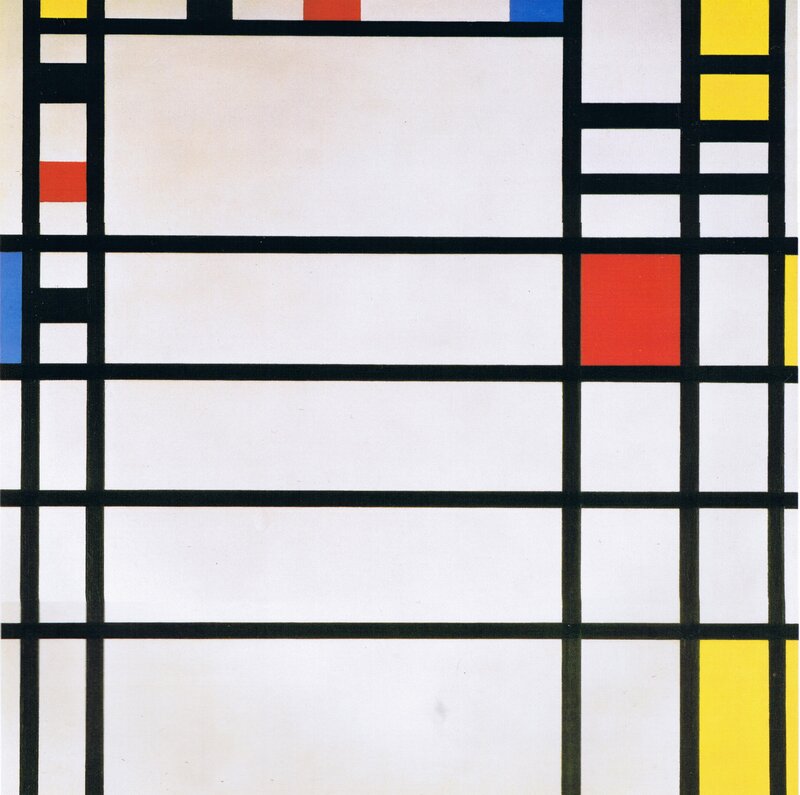 Composition with Red, Blue, and Yellow
