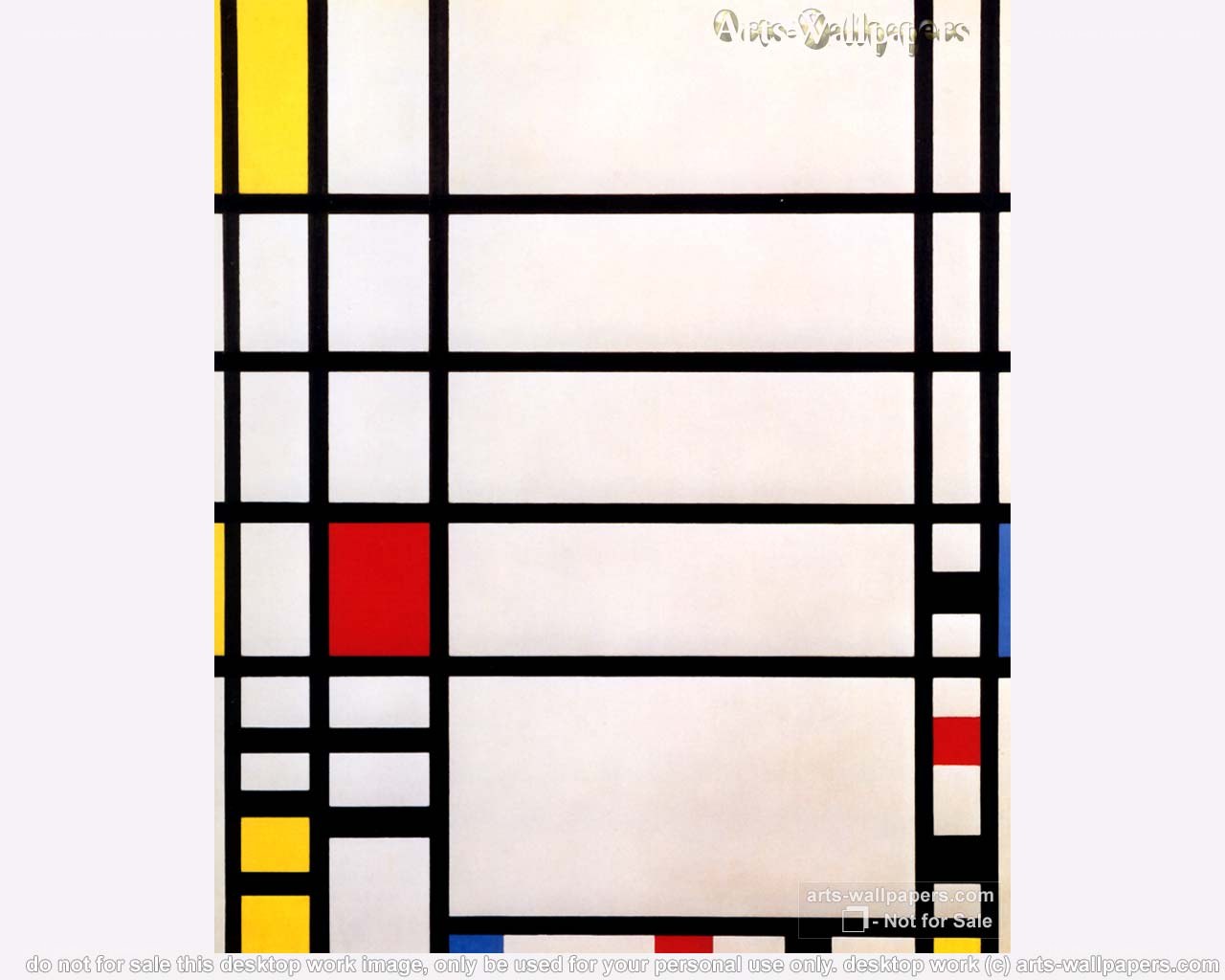 Composition with Red, Blue, and Yellow