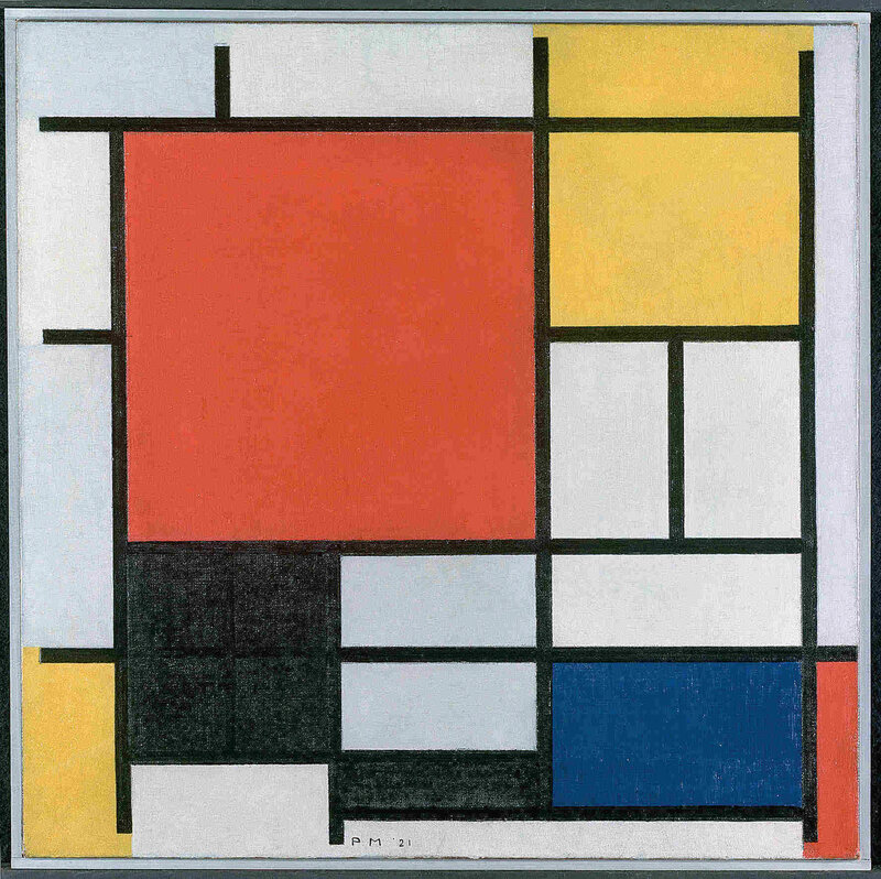 Composition with Red, Blue, Yellow