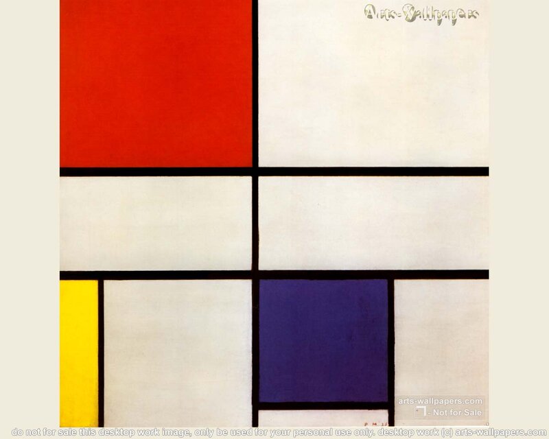 Composition with Red, Blue, Yellow