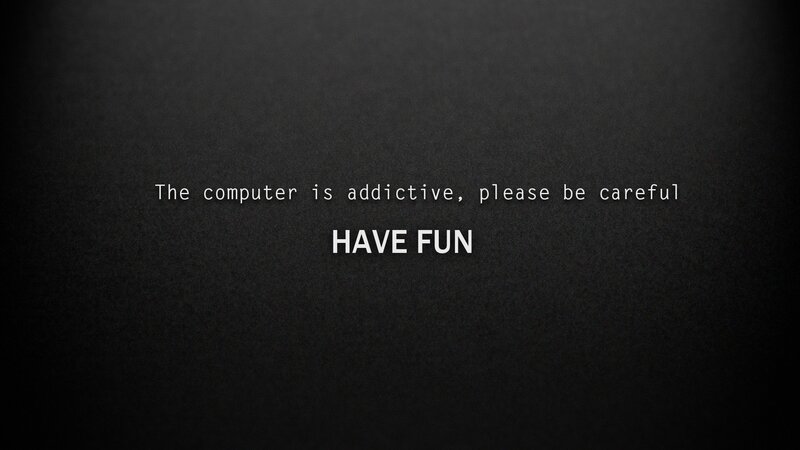 computer addiction warning